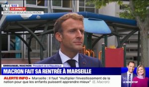 Emmanuel Macron à Marseille: "Collectivement, on n'a pas été à la hauteur"