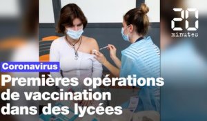 Coronavirus : Premières opérations de vaccination dans un lycée de la région parisienne
