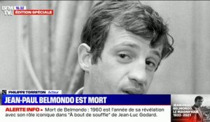Mort de Jean-Paul Belmondo: Très ému, Philippe Torreton salue un "monument du cinéma français"