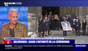 "Tout le monde a perdu un ami, un héros ou une idole", témoigne l'acteur Rachid Ferrache, présent aux obsèques de Jean-Paul Belmondo ce vendredi
