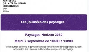 Journée des paysages du 7 septembre 2021 - Paysages horizon 2030