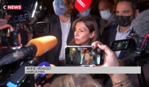 Anne Hidalgo en déplacement rue Riquet