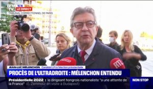 Jean-Luc Mélenchon au sujet du procès de l'ultradroite: "C'est pas de la vengeance (...) comme homme, je lui pardonne, mais je veux qu'il comprenne"