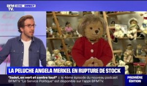 Cet ours en peluche à l'effigie d'Angela Merkel est en rupture de stock