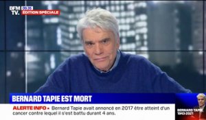 "Ne cherchez pas à réussir dans la vie, mais battez vous pour réussir votre vie": Bernard Tapie est mort ce matin