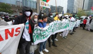 Quelques centaines de manifestants à Bruxelles pour la régularisation des sans-papiers