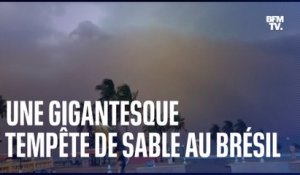 Une gigantesque tempête de sable s’est formée au Brésil samedi dernier