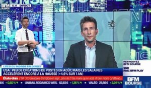 Frédérik Ducrozet (Pictet Wealth Management) : Peu de créations de postes en septembre aux USA, mais les salaires accélèrent encore à la hausse - 08/10
