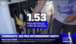 Les prix des carburants atteignent des niveaux records