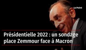 Présidentielle 2022 : un sondage place Zemmour face à Macron