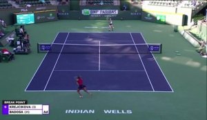 Indian Wells - Badosa impressionne face à Krejčíková