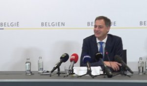 Alexander De Croo rend hommage à la chancelière allemande Angela Merkel au nom de la Belgique