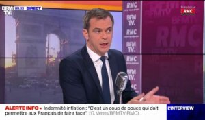 Olivier Véran sur "l'indemnité inflation": "Cette réactivité du gouvernement est indispensable"