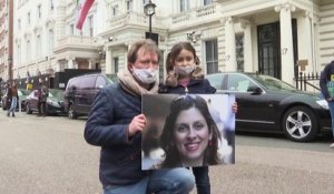 La mari de Nazanin Zaghari-Radcliffe en grève de la faim à Londres