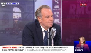 Renaud Muselier: "Je fais partie de ceux qui n'appelleront jamais à voter Éric Zemmour"