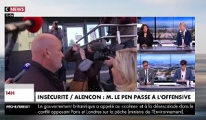 Regardez Marine Le Pen interpellée par un jeune lors de sa visite à Alençon: "Maintenant, il faut arrêter de raconter des histoires" - VIDEO