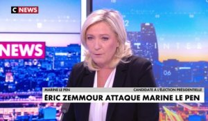 Marine Le Pen : «Le mépris d'Eric Zemmour me rappelle celui d'Emmanuel Macron»