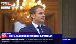 À Rome, rencontre imminente entre Emmanuel Macron et Joe Biden