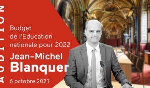 Budget 2022 : Jean-Michel Blanquer et Sarah El Haïry auditionnés au Sénat (03/11)