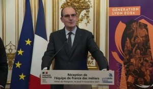 Intervention de Jean Castex devant l’équipe de France des Métiers