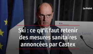 Ski : ce qu'il faut retenir des mesures sanitaires annoncées par Castex