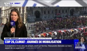 COP26: des centaines de manifestants se sont rassemblés à Paris pour le climat