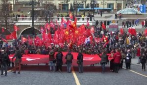 Les communistes russes célèbrent l'anniversaire de la révolution