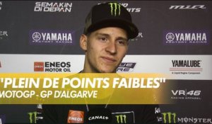 La réaction de Fabio Quartararo après le GP d'Algarve