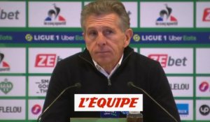 Puel : «Cela montre notre caractère» - Foot - L1 - St-Etienne