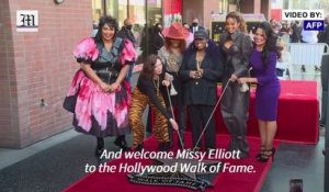 US rapper Missy Elliott unveils Hollywood star