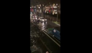 Paris: le Canal Saint-Martin déborde