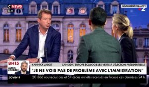 Yannick Jadot, candidat d'Europe Ecologie-Les Verts, affirme "ne pas voir de problème avec l immigration en France" et provoque de vives réactions