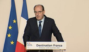 Présentation du plan « Destination France » par le Premier ministre Jean Castex