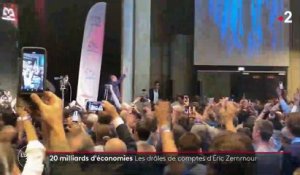 VIDEO 20 milliards d'euros d'économies : les drôles de comptes d'Eric Zemmour