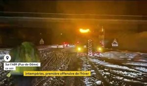 Météo : plus de 1 500 automobilistes bloqués par la neige dans le Puy-de-Dôme