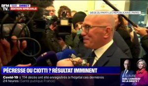 Congrès LR:  Éric Ciotti est arrivé au siège des Républicains à Paris