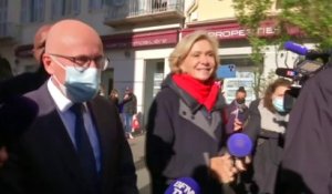 Aux côtés de Valérie Pécresse à Nice, Éric Ciotti souhaite "ardemment" sa victoire à la présidentielle