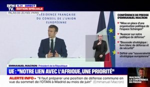 Emmanuel Macron veut "déployer un agenda en matière d'éducation, de santé et de climat à la hauteur des enjeux de l'Afrique"