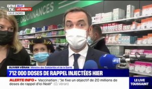 Olivier Véran: "Plus de 710.000 rappels de vaccin ont été réalisés ce jeudi"