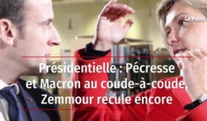 Présidentielle : Pécresse et Macron au coude-à-coude, Zemmour recule encore