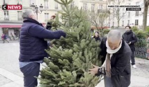 Paris : des riverains protestent contre un cône en bois écolo destiné à remplacer le sapin de Noël