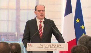 La ligne Epinal Saint-Dié rouvre : discours de Jean Castex