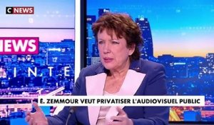 Roselyne Bachelor répond à Eric Zemmour et Marine Le Pen qui veulent privatiser l'audiovisuel : "Je suis vent debout contre la privatisation du service public"