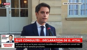 Coronavirus: Gabriel Attal annonce qu'un conseil des ministres exceptionnel aura lieu lundi prochain pour accélérer l'adoption du pass vaccinal