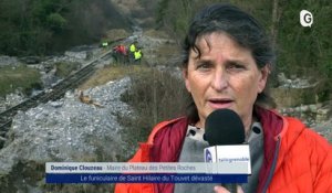 Reportage - Le funiculaire de Saint-Hilaire du Touvet dévasté après les intempéries