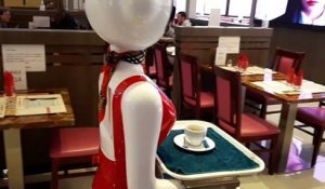 Un robot dans un restaurant près de Boulogne-sur-mer