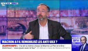 Pour Robert Ménard, les propos d'Emmanuel Macron sur les non-vaccinés sont d'une "rare maladresse" mais "sur le fond, il a raison"