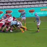 TOP 14 - Essai de Barnabé COUILLOUD (BO) - Biarritz Olympique - USA Perpignan - J15 - Saison 2021/2022