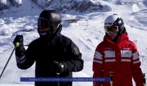 Reportage - Guilbault Colas et Ophélie David à l'Alpe d'Huez
