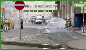 Bruxelles - fuite de gaz gare du nord